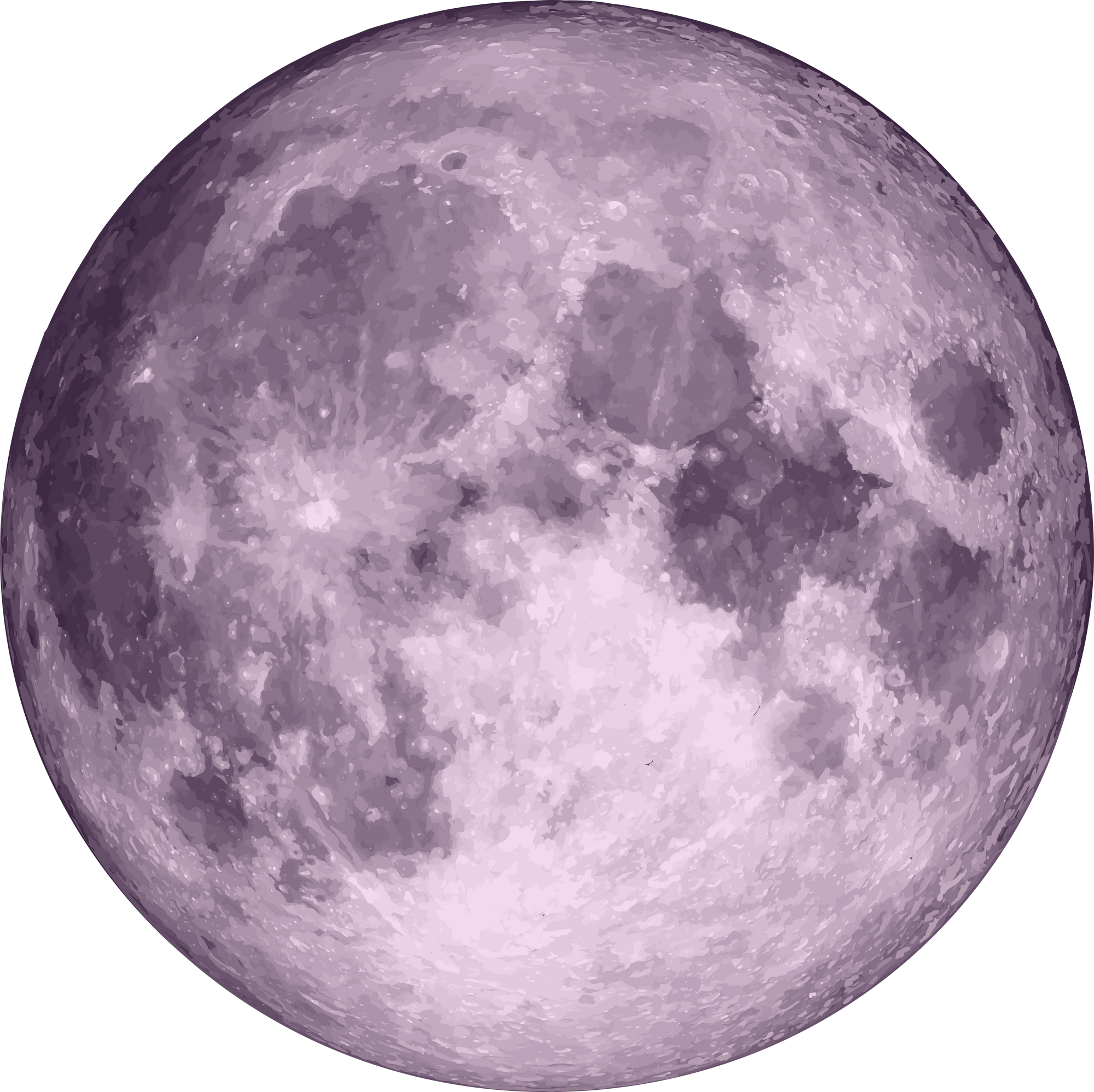 Purple realistic fantasy moon.